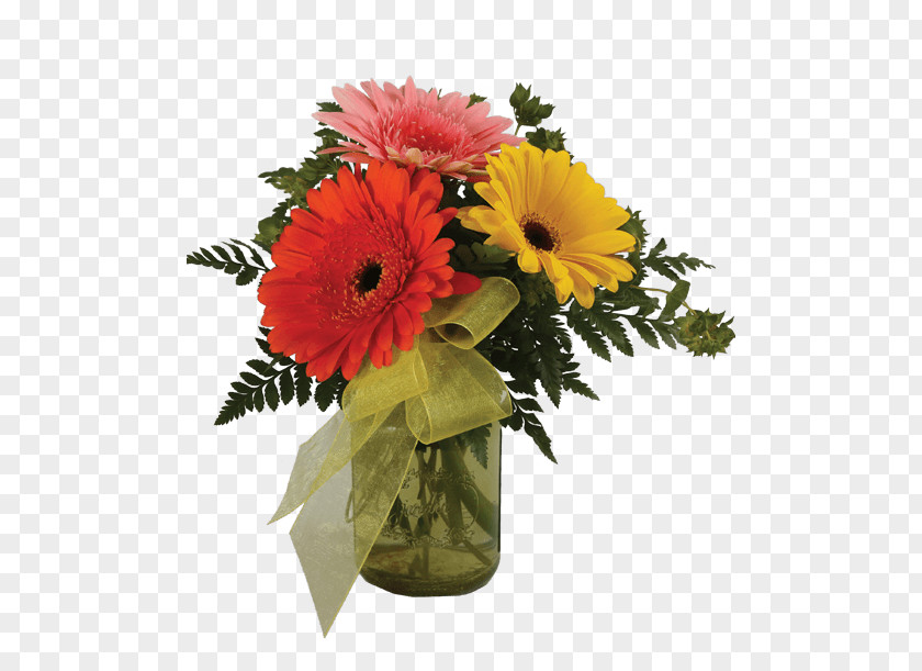 Mason Jar Cut Flowers Transvaal Daisy Floristry Floral Design PNG