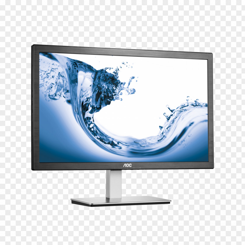 Monitors Computer AOC International 1080p Liquid-crystal Display VGA Connector PNG