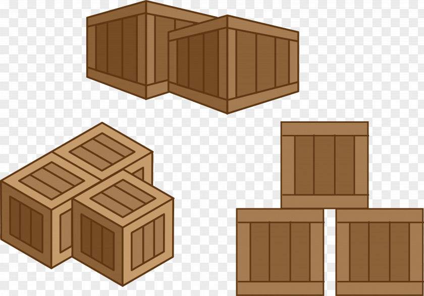 Wood Crate Vector Graphics Box Furniture PNG