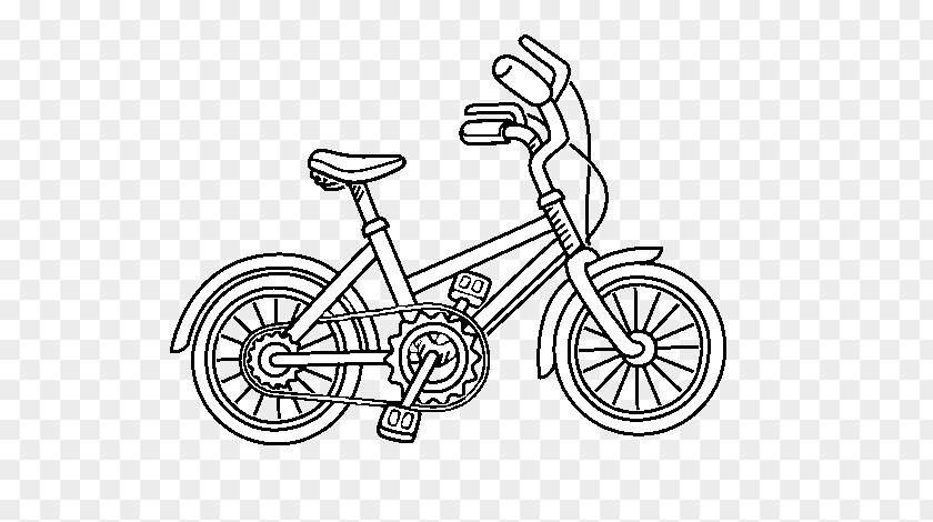 Bicycle Drawing Coloring Book Image Painting PNG