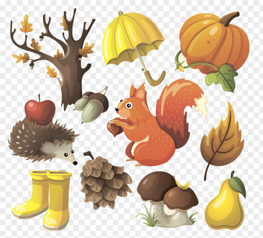 Cartoon Autumn Elements Stock Photography Royalty-free Illustration PNG