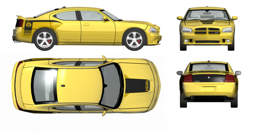 Cliparts Dodge Charger (B-body) Daytona Super Bee Car PNG