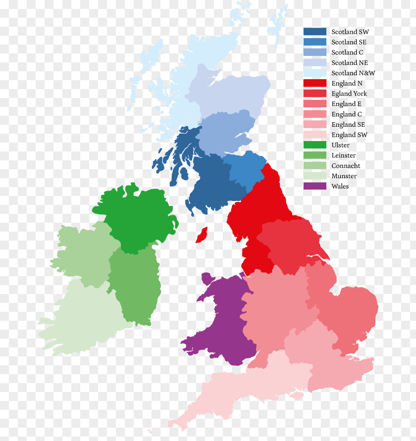 Map British Isles Domestic Sprinklers DNA Haplogroup PNG