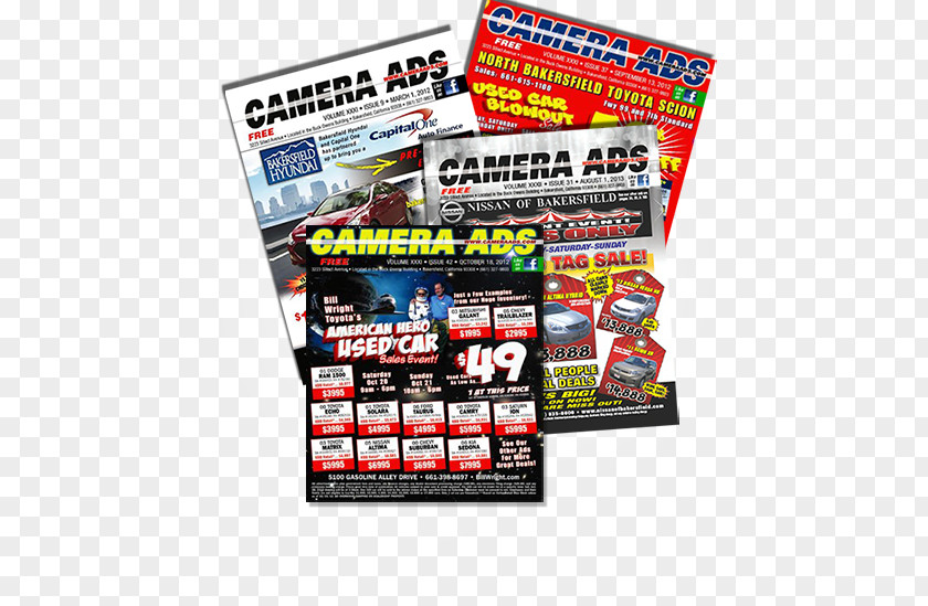 Car Camera Ads Used Advertising Sales PNG