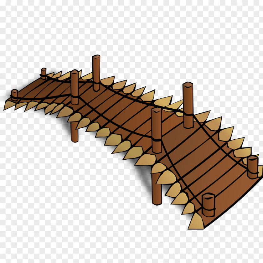 Fantasy Map Symbols Timber Bridge Footbridge Clip Art PNG