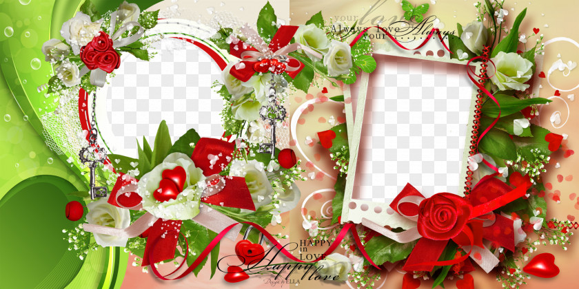 Photoshop Picture Frames Wedding Floral Design PNG