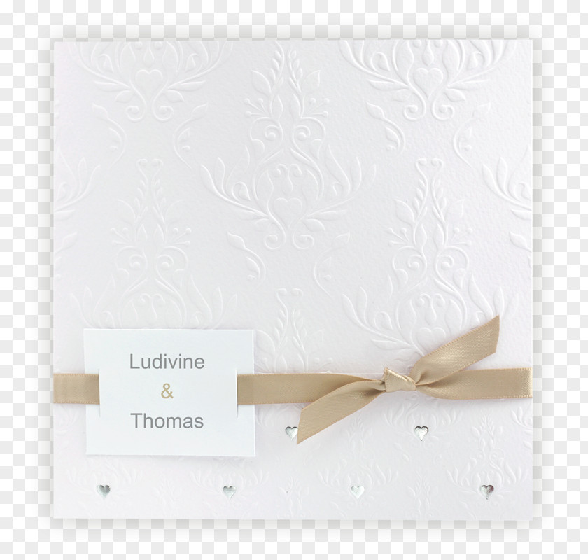 Point Blanc In Memoriam Card Mariage Marriage Paper White PNG