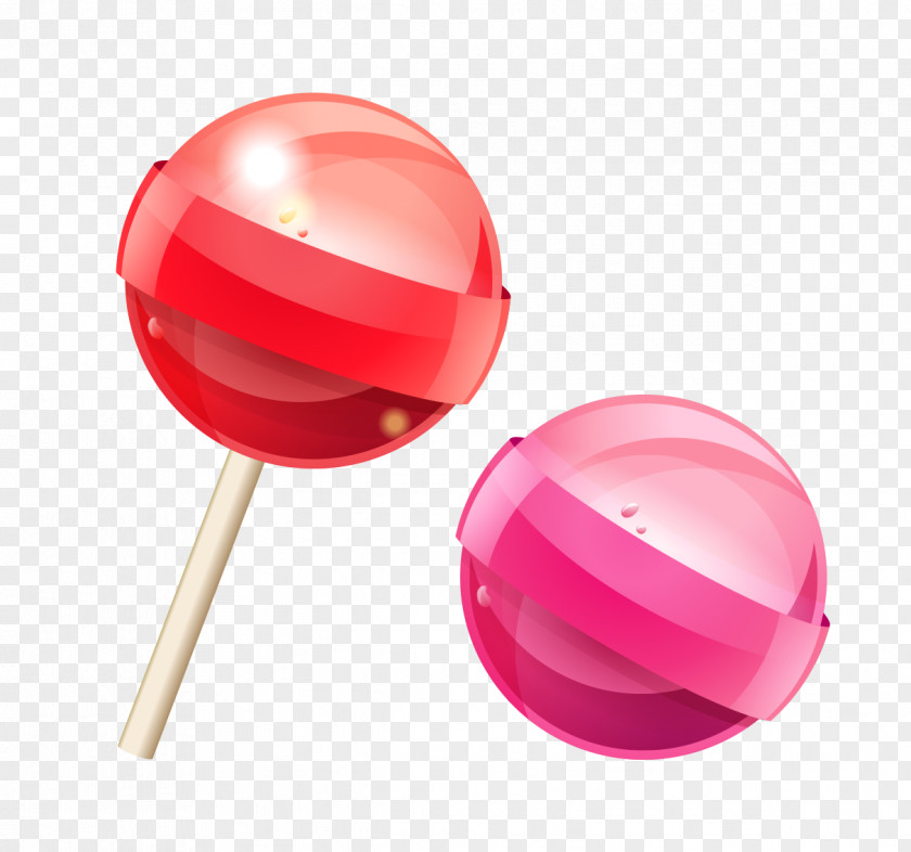 Rose Red Simple Lollipop Decorative Pattern Candy Childrens Day Icon PNG