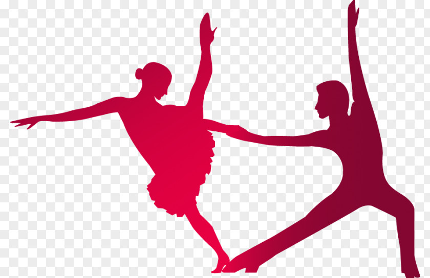 Silhouette Modern Dance PNG