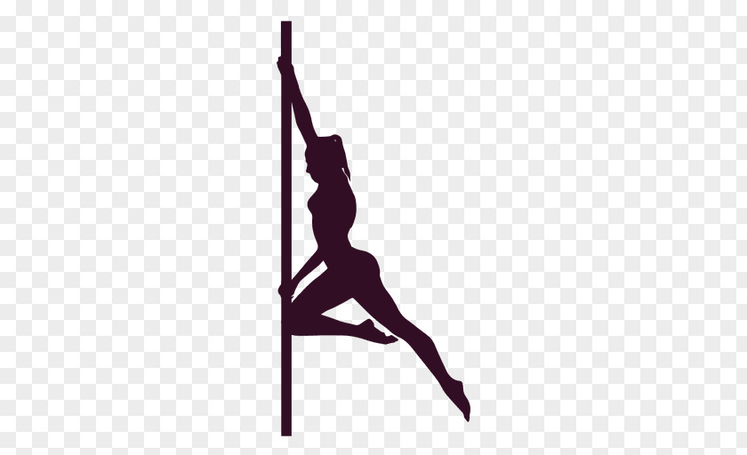 Silhouette Pole Dance PNG