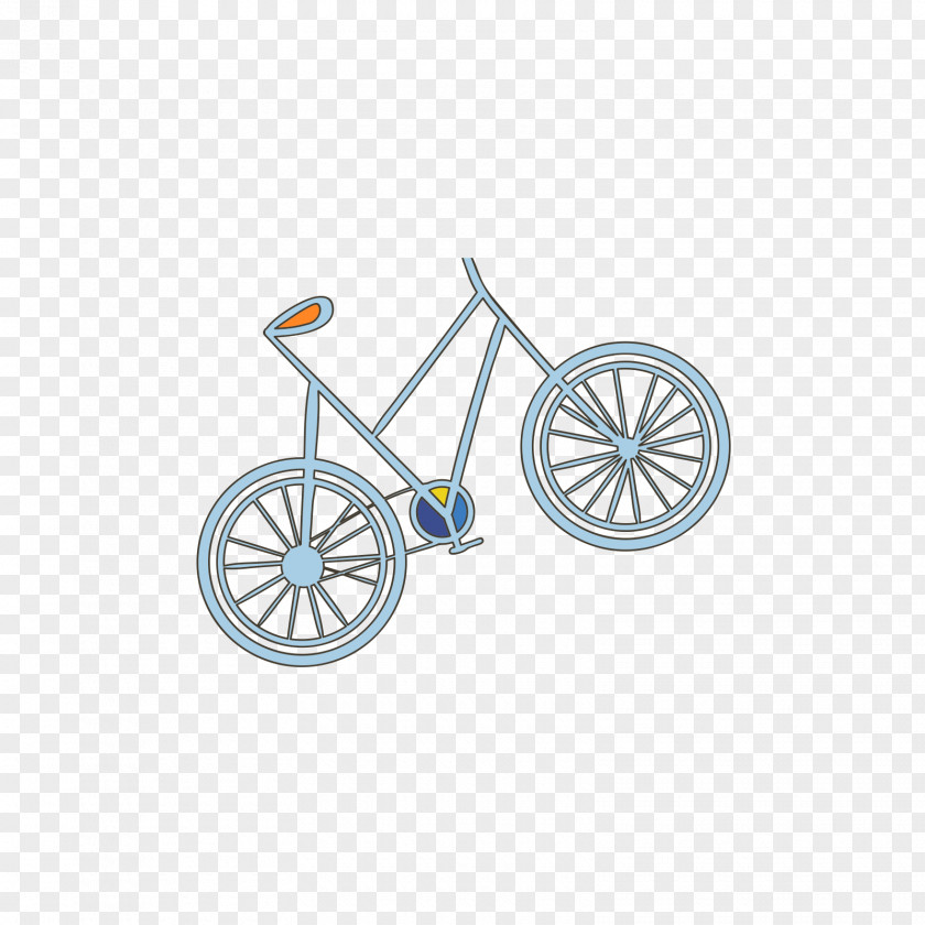 Blue Vector Bike Bicycle Wheel PNG