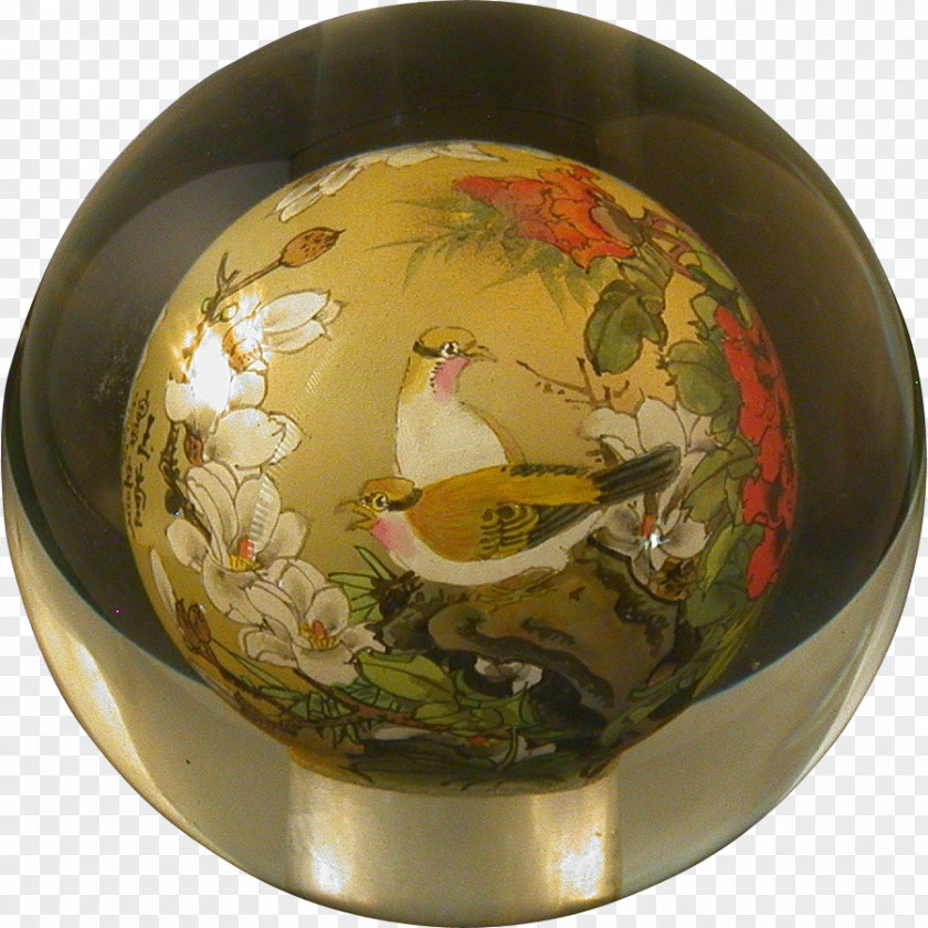 Hand Painted Interior Porcelain Tableware Sphere PNG
