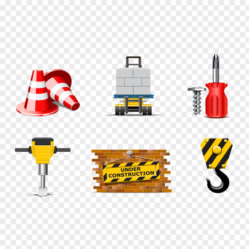 Hand-painted Security Tools Architectural Engineering Icon PNG