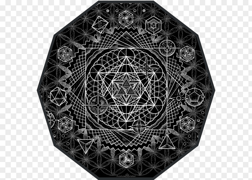 Ink Sky Sacred Geometry Pleiades Cosmos Circle PNG