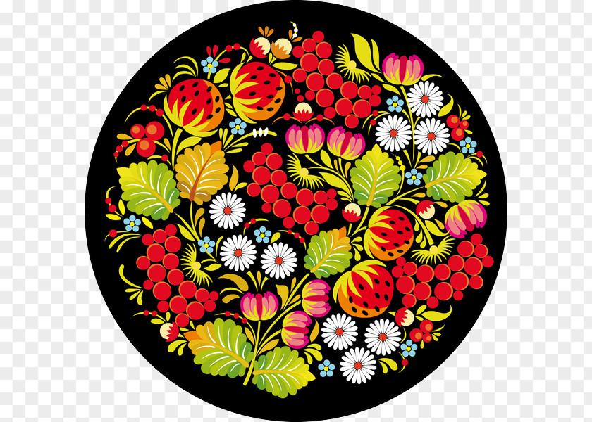Khokhloma Floral Design Art Petrykivka Painting Pavlodar PNG
