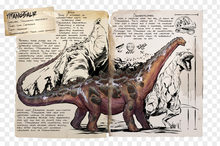Creatures Titanosaurus ARK: Redwood Biome Brontosaurus Dinosaur PNG