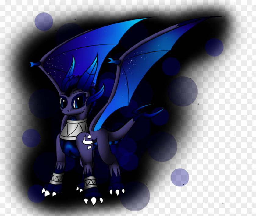 Dragon Cobalt Blue Desktop Wallpaper PNG