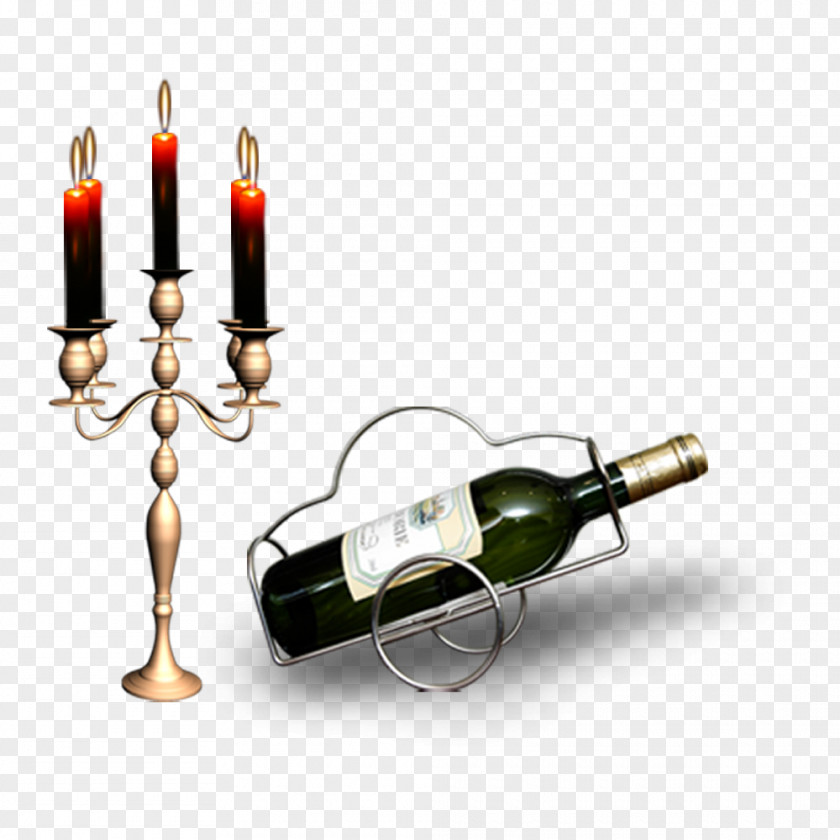 Free Wine Candle Pull Material Red Champagne Brandy Glass PNG