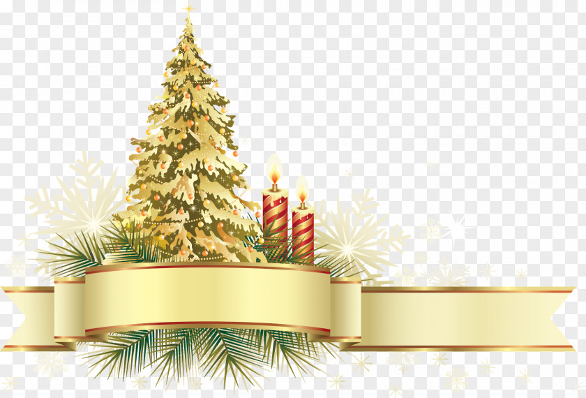 New Year Christmas Decoration Ornament Gold Tree PNG