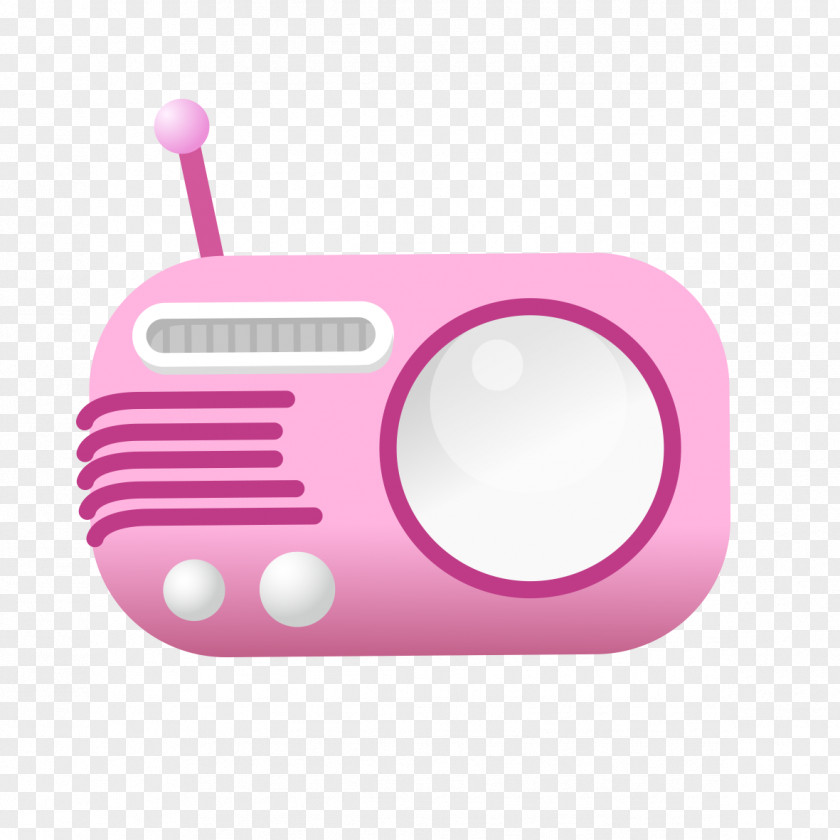 Pink Radio Graphics PNG