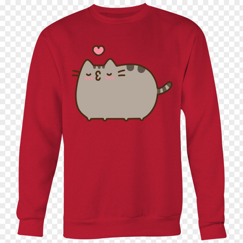 T-shirt Long-sleeved Cat Sweater PNG