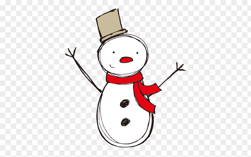 Vector Greeting Snowman Santa Claus Christmas Card Decoration PNG