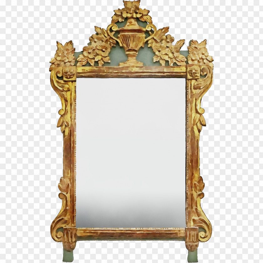 Napoleon Iii Style Carving Wood Table Frame PNG