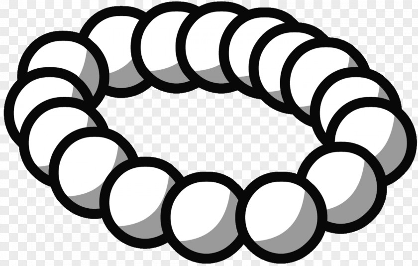Pearl Chain Necklace Club Penguin Clip Art PNG