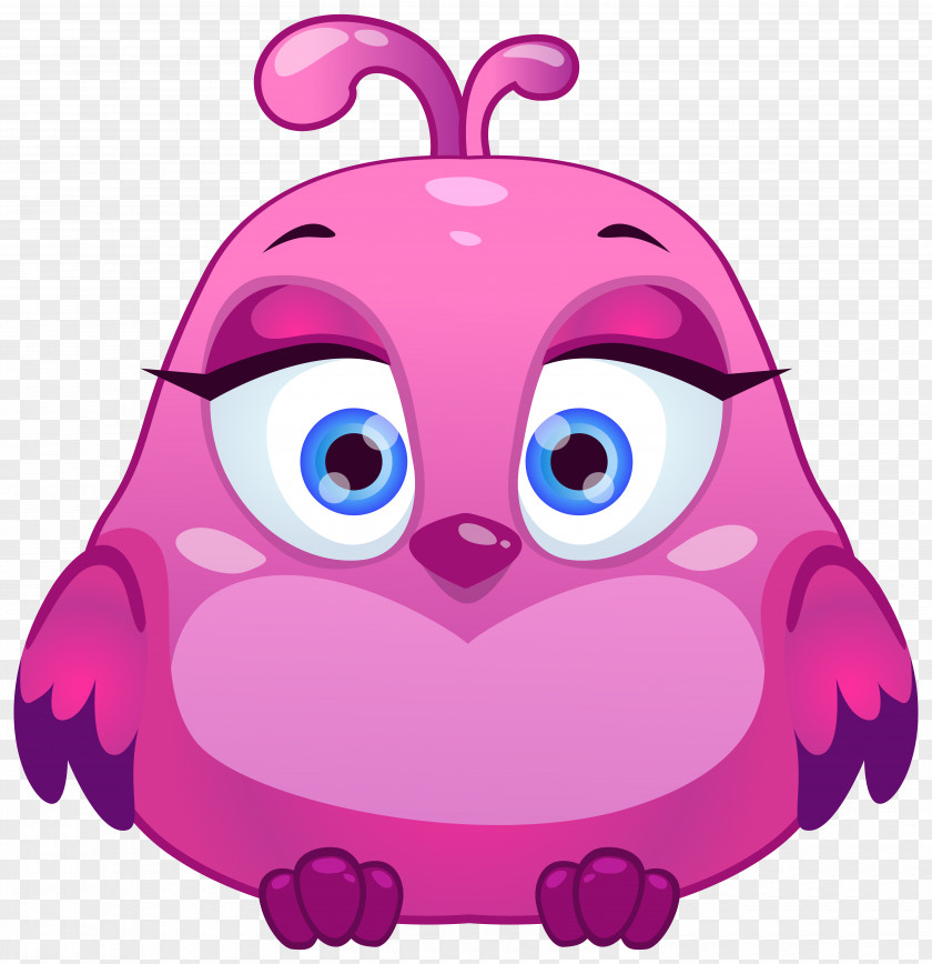 Pink Cute Bird Clip Art Image PNG