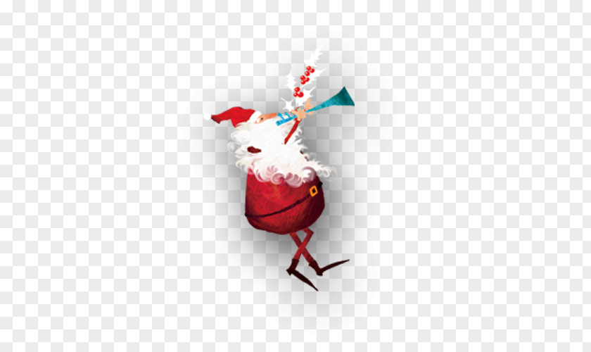 Santa Claus Rooster Christmas Ornament Beak Character Illustration PNG