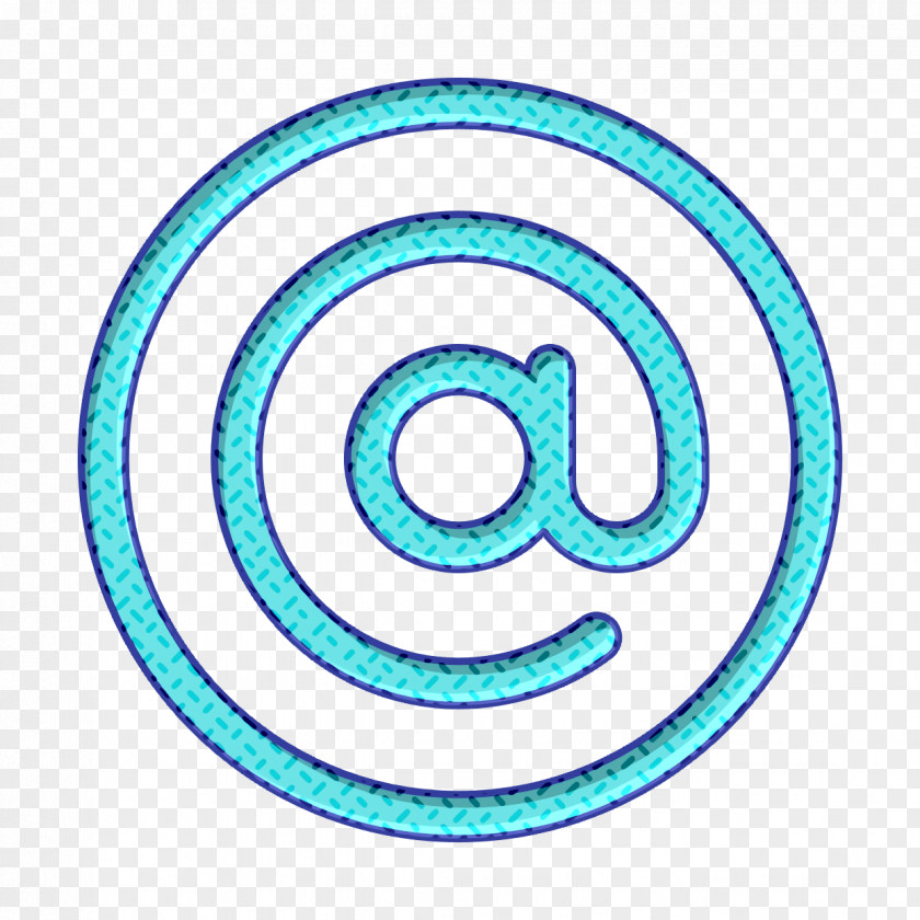Symbol Turquoise Arroba Icon Internet Contact Us PNG