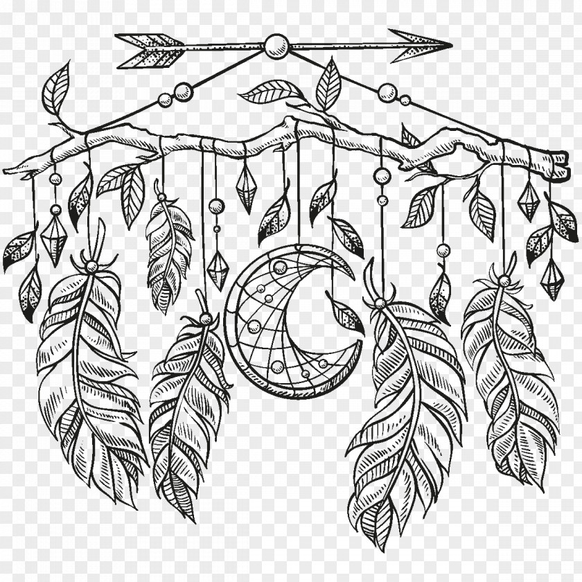 Feather Shamanism Drawing Art PNG