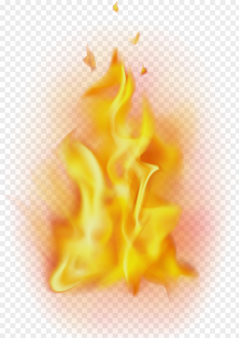 Flower Yellow Flame Petal Fire Transparency Sticker PNG