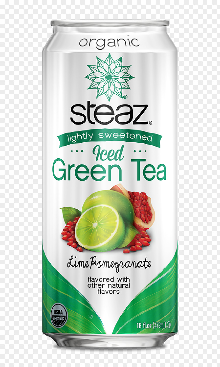 Green Tea Ice Iced Organic Food Steaz PNG
