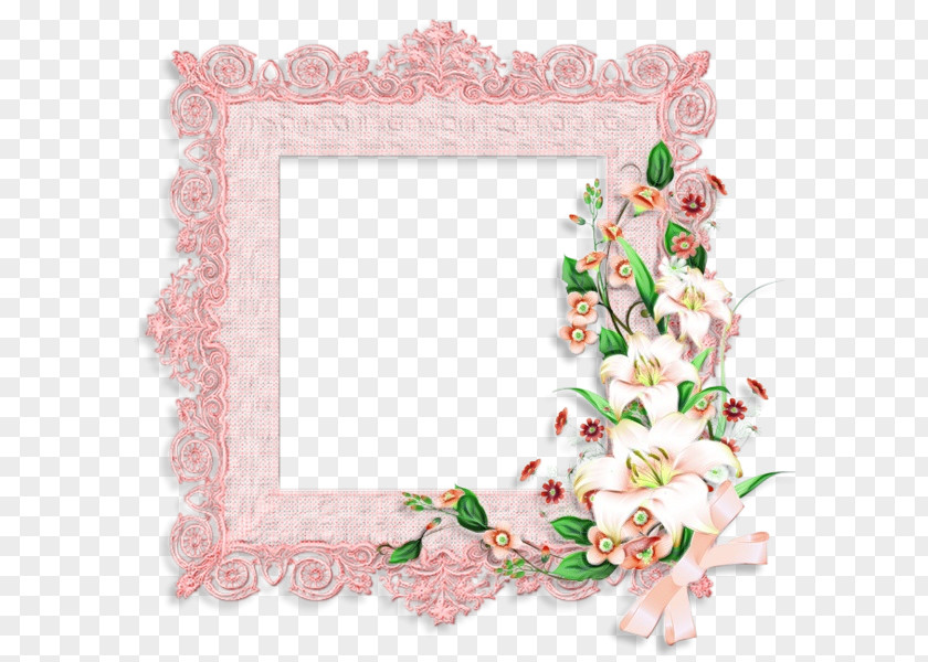 Heart Interior Design Pink Background Frame PNG