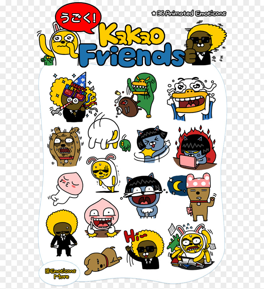 Smiley Emoticon Kakao Friends Desktop Wallpaper PNG