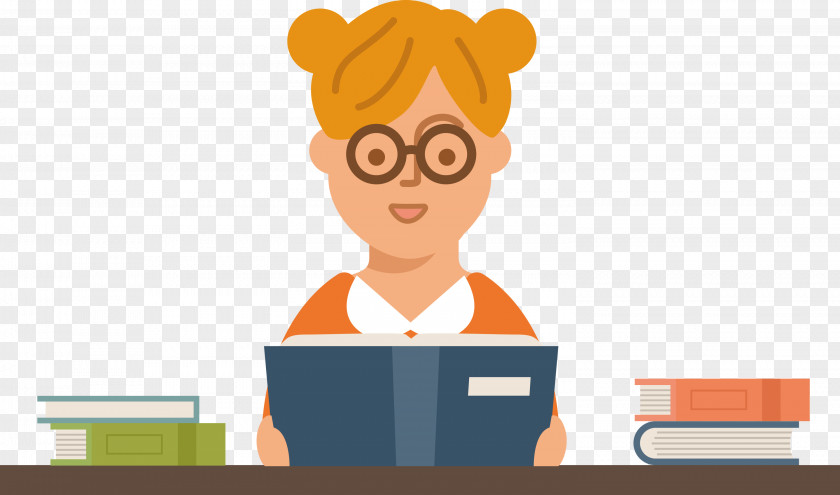 Teacher Reading Book PNG