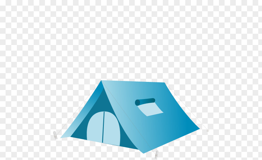 Tent Blue Angle Brand PNG