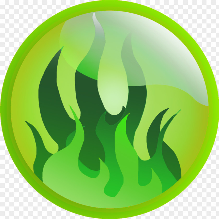 Fire Elemental Light Green PNG