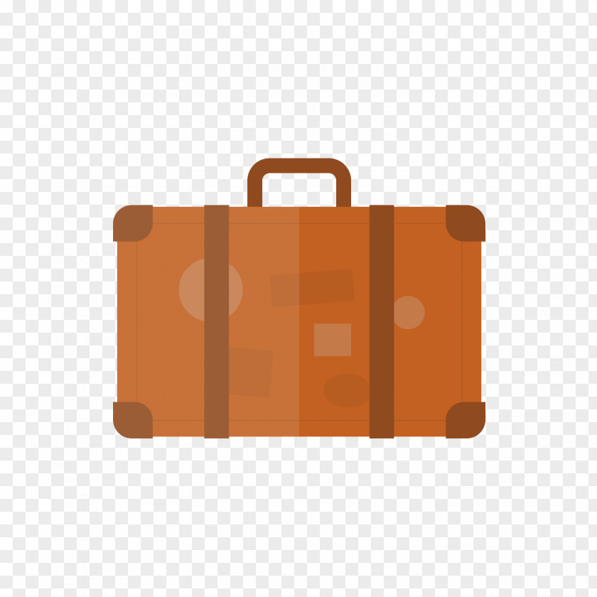 Orange Suitcase Adobe Illustrator PNG