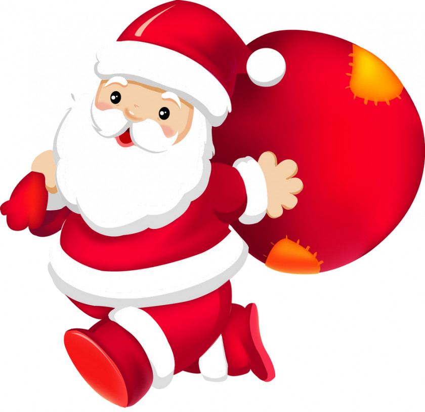 Santa Claus Christmas HoHoHo Clip Art PNG