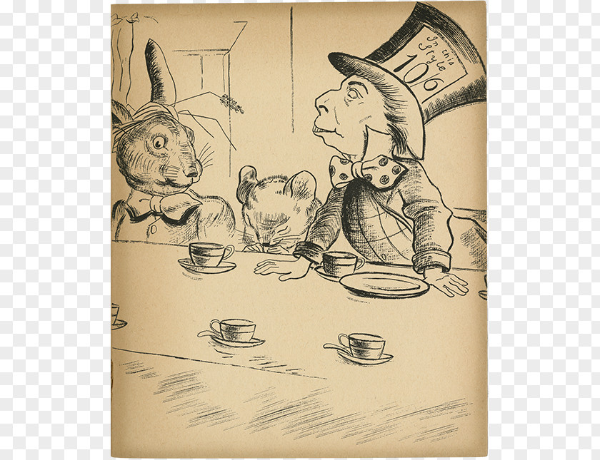 Tenniel Illustrations For Carroll's Alice In Wonde Works Progress Administration Federal Agency Hare University Of Maryland Libraries PNG