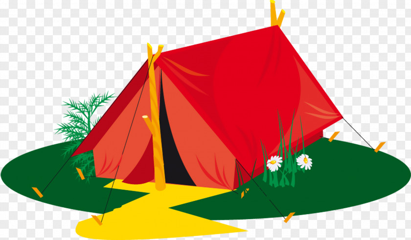 Tent Camping Cartoon Clip Art PNG