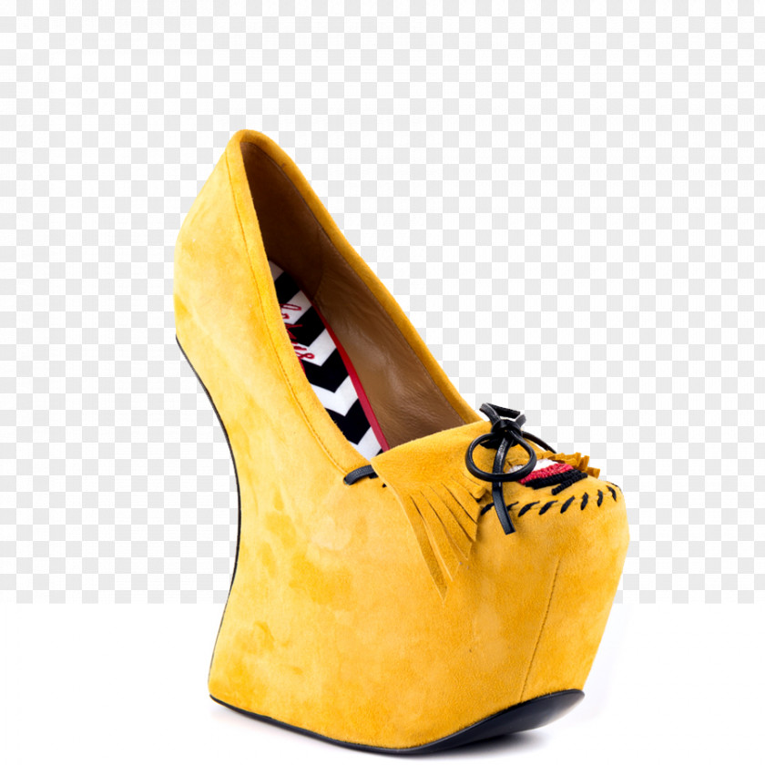 Yellow 2 Inch Heels High-heeled Shoe Wedge Clothing Sports Shoes PNG