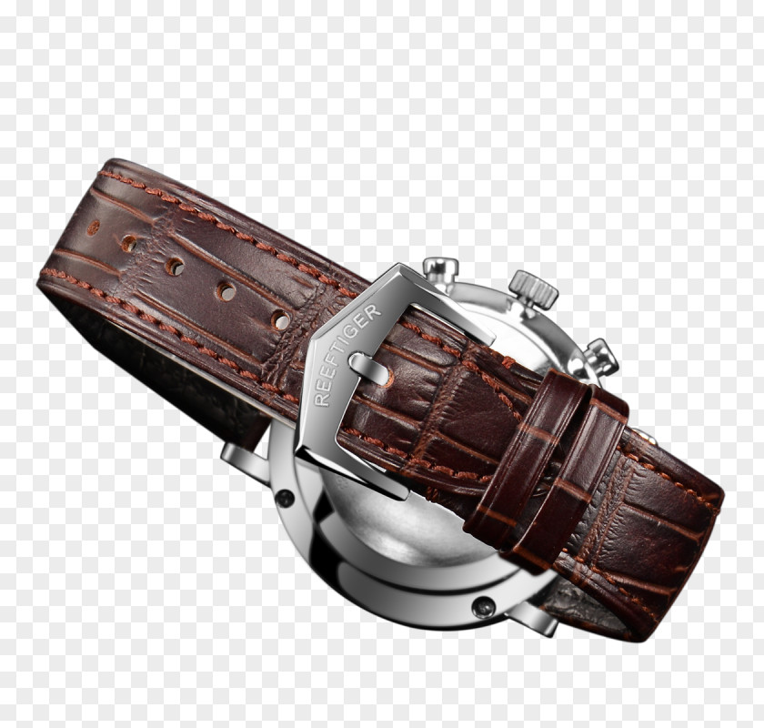 Belt Watch Strap Leather Buckle PNG