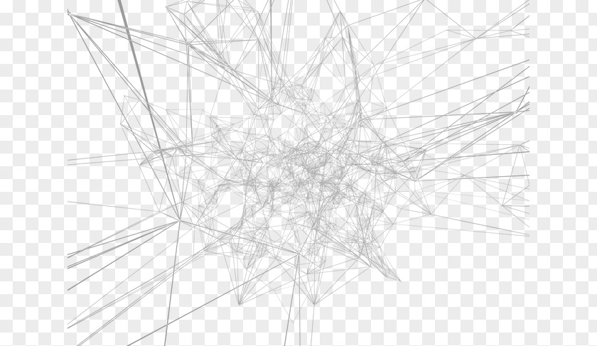 Technological Sense Of Geometric Lines Symmetry Structure Sketch PNG
