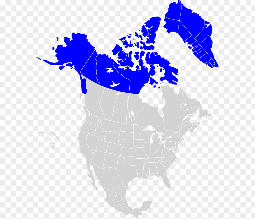United States Canada World Map Vector PNG