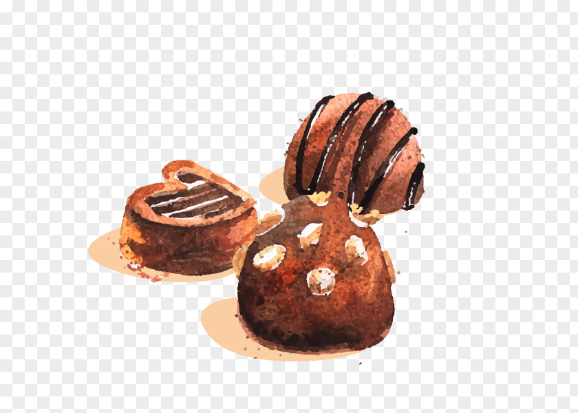 Vector Dark Chocolate Truffle Cake Birthday PNG