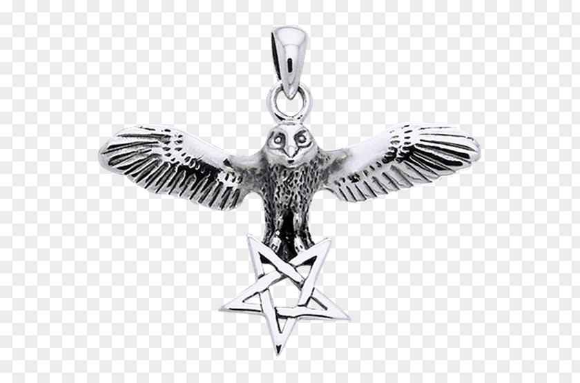Flying Owl Body Jewellery Silver Charms & Pendants Symbol PNG
