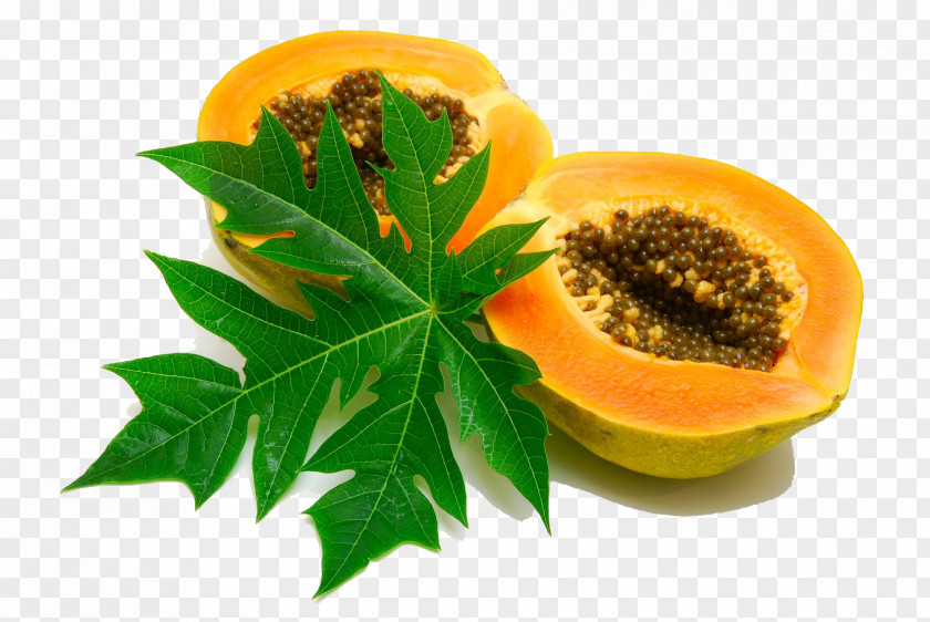 Papaya Image Juice Leaf Health Ingredient PNG